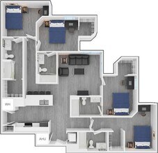 4BR/4BA - Corner Private floor plan